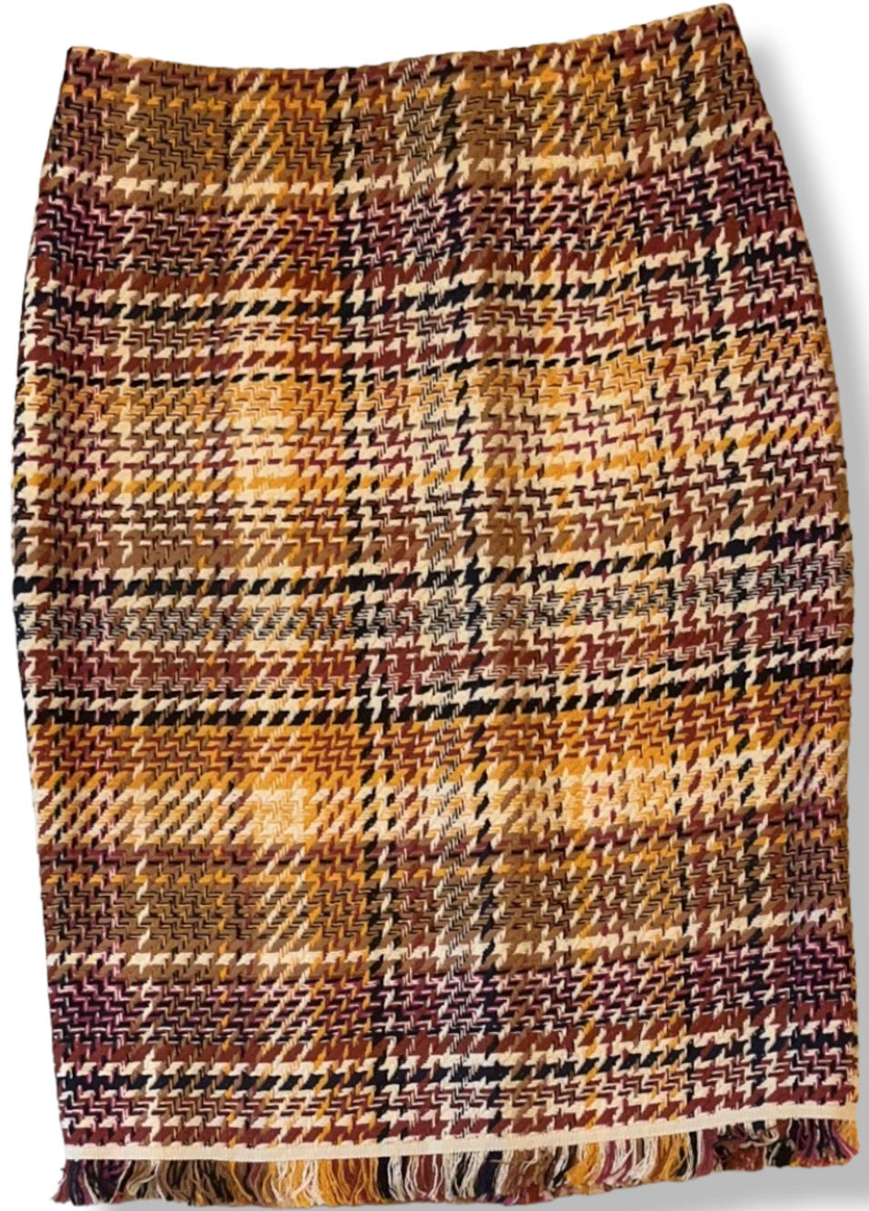 PAULE KA Paris Woven with Fringe  Skirt ~  M ~ "sample" ~   NEW